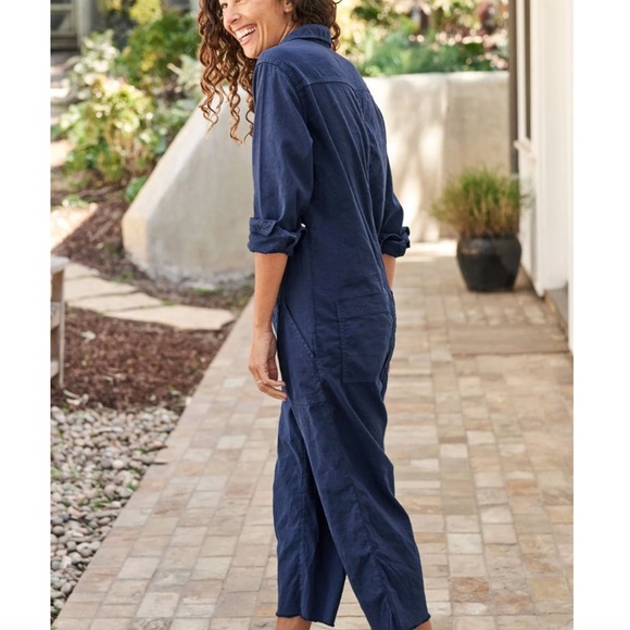 FRANK & EILEEN Northern Ireland Playsuit in Navy - M - Picture 2 of 16